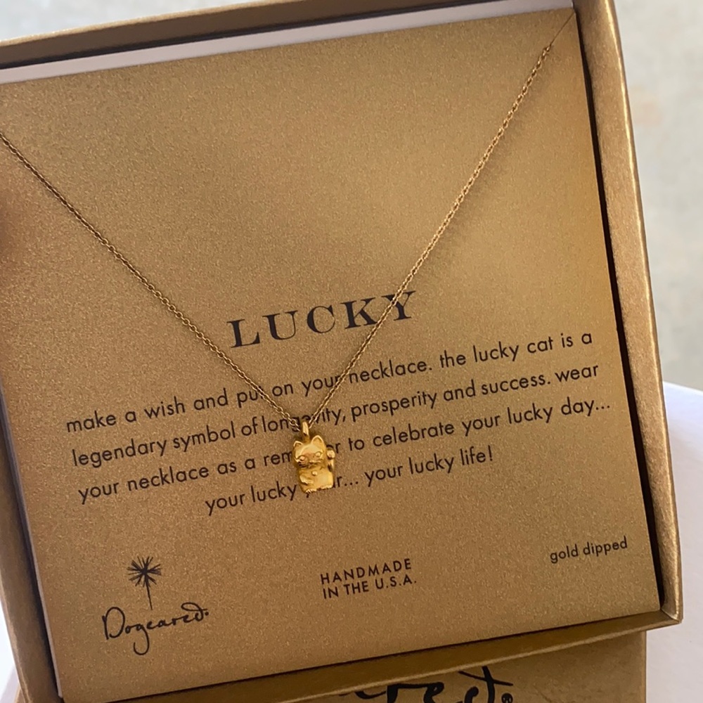 Dogeared Lucky Cat Necklace